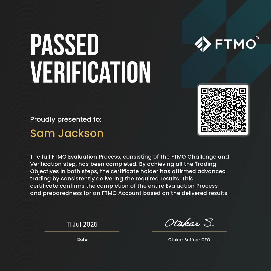 Sam Jackson FTMO Verification Passed