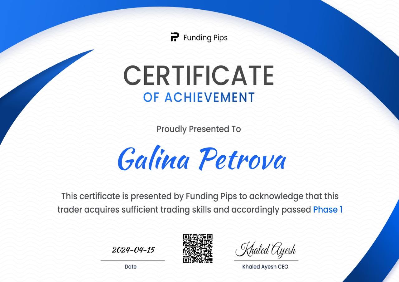 Galina Petrova FundingPips Phase 1